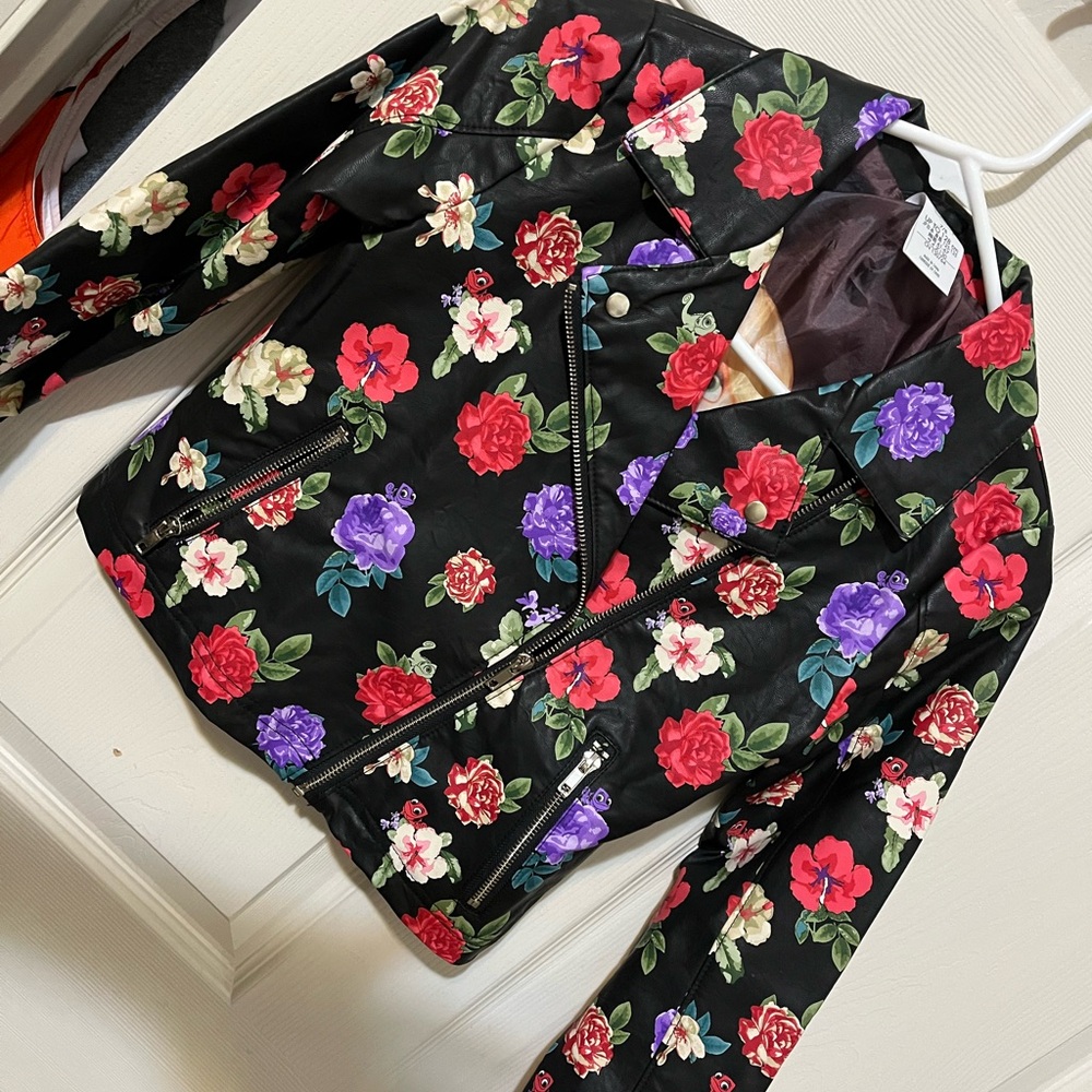 Disney Rapunzel Floral Black Jacket